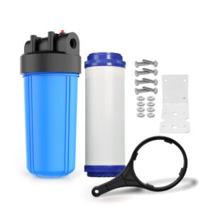 10" Cartridge Package w/ Carbon Filter HI FLOW (1")