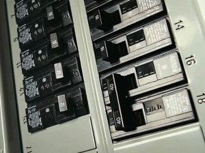 110 V and 220 V breaker box example for sizing chemical feeder systems. 110 V and 220 V breaker box example for sizing chemical feeder systems.
